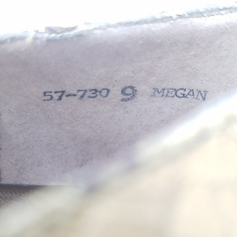 Fredrico shoe MEGAN gold genuine snakeskin VTG 9‎ - Picture 9 of 9